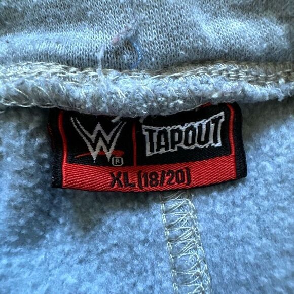 Tapout Kids Grey Youth Size XL Sweatpants Big Side Logo Elastic Waist Band - Picture 7 of 16
